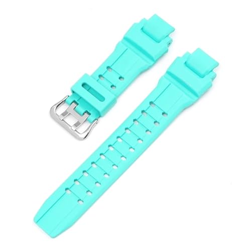 XTVKFWJAB Armband for Casio G-SHOCK GW-4000 GA-1000 GW-A1000 GW-A1100 G-1400 Herren Sport Tauchen Wasserdichtes TPU Silikon Uhrenarmband(Mint green) von XTVKFWJAB