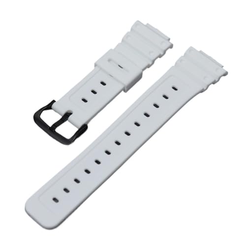 XTVKFWJAB Armband kompatibel mit Casio G-SHOCK GW-M5610 DW-5600 DW-6900 G-5600 GA-2100 Herren Silikonkautschuk wasserdichtes Armband Uhrenzubehör(White B) von XTVKFWJAB