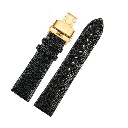 XTVKFWJAB Das Perlenfischarmband ist kompatibel mit Huawei TISSOT Omega Mido Herren- und Damen-Teufelsarmband-Zubehör 20 mm 22 mm 16 mm(Black G,22mm) von XTVKFWJAB