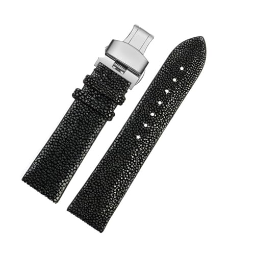 XTVKFWJAB Das Perlenfischarmband ist kompatibel mit Huawei TISSOT Omega Mido Herren- und Damen-Teufelsarmband-Zubehör 20 mm 22 mm 16 mm(Black SK,22mm) von XTVKFWJAB