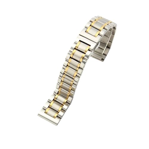 XTVKFWJAB Kompatibel mit Armani Uhrenarmband Ar5919/5920/5905/5906/5890 Stahlgürtel Herren Damen 2023mm(GD-05-Steel golden,24mm) von XTVKFWJAB