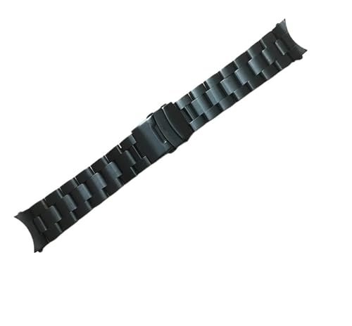 XTVKFWJAB Kompatibel mit Casio Herrenuhr, Edelstahlarmband, Faltschließe, wasserdichtes Armband, Ersatzarmband, Uhrenarmband(Black,22mm) von XTVKFWJAB