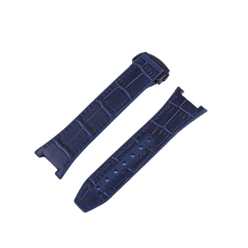 XTVKFWJAB Lederarmband for Uhren, kompatibel mit Omega Constellation 131 23 41 Manhattan, 24 mm x 18 mm, Observatory Fluorkautschuk-Armband(Black Green) von XTVKFWJAB