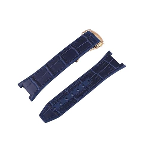 XTVKFWJAB Lederarmband for Uhren, kompatibel mit Omega Constellation 131 23 41 Manhattan, 24 mm x 18 mm, Observatory Fluorkautschuk-Armband(Silver white) von XTVKFWJAB