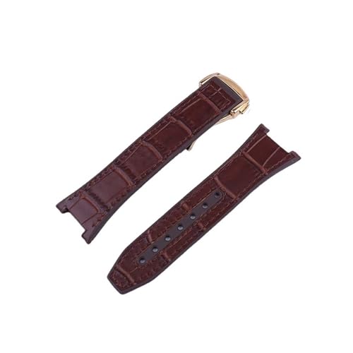 XTVKFWJAB Lederarmband for Uhren, kompatibel mit Omega Constellation 131 23 41 Manhattan, 24 mm x 18 mm, Observatory Fluorkautschuk-Armband(WHITE BLACK) von XTVKFWJAB