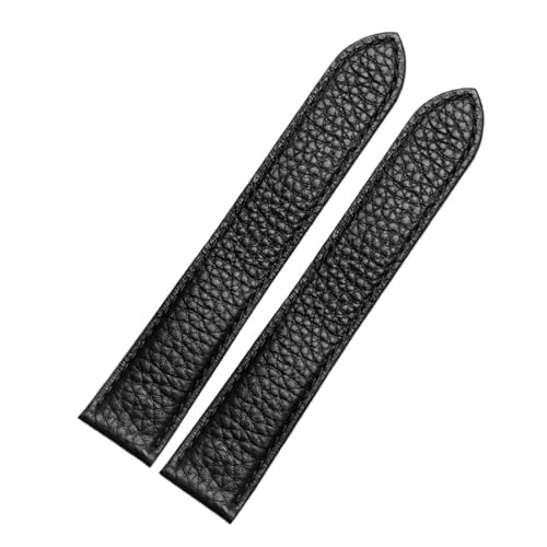 XTVKFWJAB Lederarmband kompatibel mit Cartier Solo London Uhrenarmband Herren Damen Faltschließe Serie Schwarz(Black-no buckle,22mm) von XTVKFWJAB
