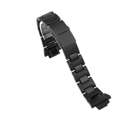 XTVKFWJAB Leichtes Uhrenarmband aus Verbundkunststoff und Stahl, kompatibel mit Casio DW5600/GA-2100/GW-M5610/DW-6900, modifizierbare Kette, 16 mm, Kunststoffarmband(Black) von XTVKFWJAB