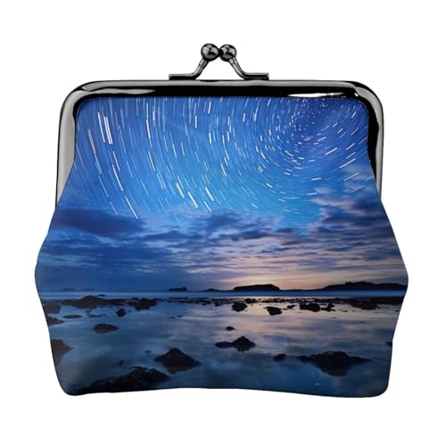 Bright Stars Print Kleingeldbörse für Damen, Münzgeldbörse, kleine Beutel mit Kussschloss, für Münzen, Karten, kleine Gegenstände von XTYGETY