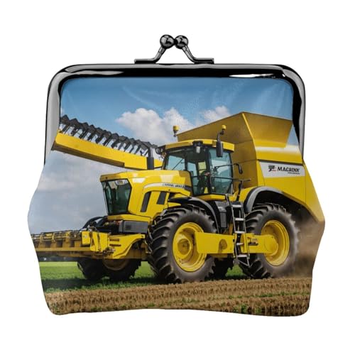 Company Geldbörse für Damen, Motiv: Traktor, Kleingeldbörse mit Kussschloss, für Münzen, Karten, Kleinigkeiten von XTYGETY