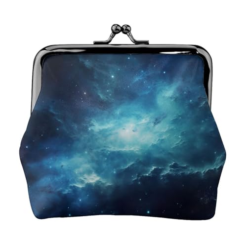Geldbörse mit Galaxie-Druck, Münzgeldbörse, kleine Taschen mit Kussschloss, für Münzen, Karten, kleine Gegenstände von XTYGETY