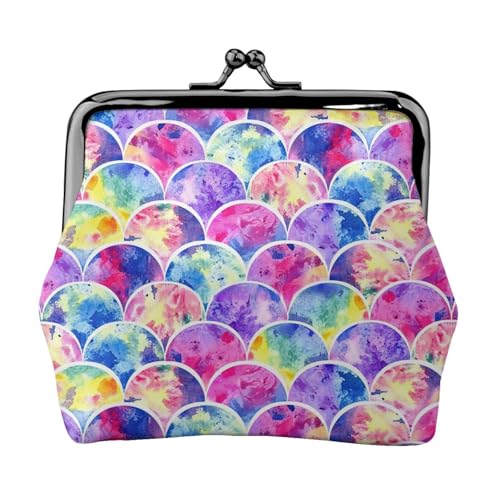 Geldbörse mit Meerjungfrauen-Druck, für Damen, Münzgeldbörse, kleine Beutel mit Kussschloss, für Münzen, Karten, kleine Gegenstände von XTYGETY