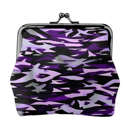 Geldbörse mit amerikanischem Camouflage-Muster, für Damen, Münzgeldbörse, kleine Beutel mit Kussschloss, für Münzen, Karten, kleine Gegenstände von XTYGETY