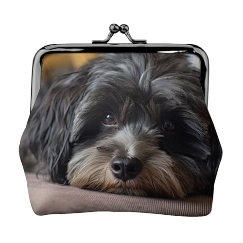 Geldbörse mit niedlichem Mops-Aufdruck, Münzgeldbörse, kleine Taschen mit Kussschloss, für Münzen, Karten, kleine Gegenstände von XTYGETY