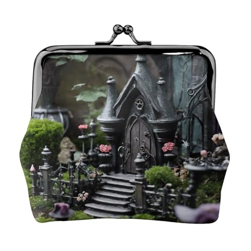 Gothic Fairy Garden01 Damen Münzgeldbörse mit Kussschloss, für Münzen, Karten, Kleinigkeiten von XTYGETY