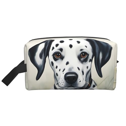 Kulturbeutel mit Dalmatiner-Druck, Kosmetiktasche, Kulturbeutel für Männer und Frauen, für Reisen, Fitnessstudio, Alltag von XTYGETY