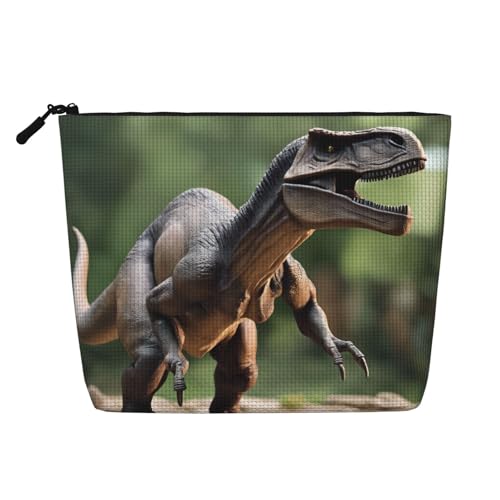 Kulturbeutel mit Dinosauriermodellen 01, bedruckt, Kosmetiktasche, große Kapazität, Reise-Make-up-Tasche für Damen, für den täglichen Gebrauch, Reisen, Schwarz , Einheitsgröße Kulturbeutel mit Dinosauriermodellen 01, bedruckt, Kosmetiktasche, große Kapazität, Reise-Make-up-Tasche für Damen, für den täglichen Gebrauch, Reisen, Schwarz , Einheitsgröße von XTYGETY