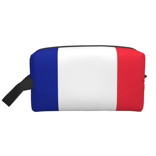 Kulturbeutel mit französischer Flagge, Kulturbeutel, Kosmetiktasche, Kulturbeutel für Männer und Frauen, für Reisen, Fitnessstudio, Alltag Kulturbeutel mit französischer Flagge, Kulturbeutel, Kosmetiktasche, Kulturbeutel für Männer und Frauen, für Reisen, Fitnessstudio, Alltag von XTYGETY