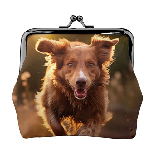 Münzgeldbörse mit Hundeaufdruck, kleine Taschen mit Kussschloss, für Münzen, Karten, kleine Gegenstände von XTYGETY