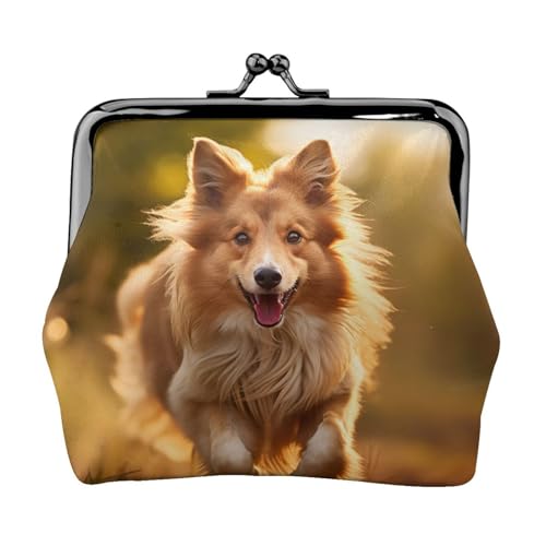 Münzgeldbörse mit Hundeaufdruck, kleine Taschen mit Kussschloss, für Münzen, Karten, kleine Gegenstände von XTYGETY