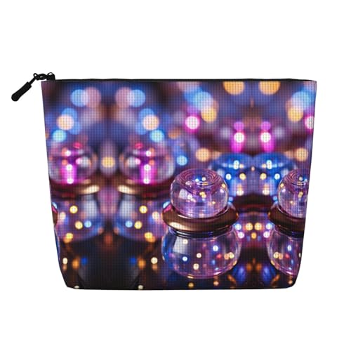 Twister Kosmetiktasche mit 4 Punkten, große Kapazität, Reise-Make-up-Tasche für Damen, für den täglichen Gebrauch, Reisen, Schwarz , Einheitsgröße von XTYGETY