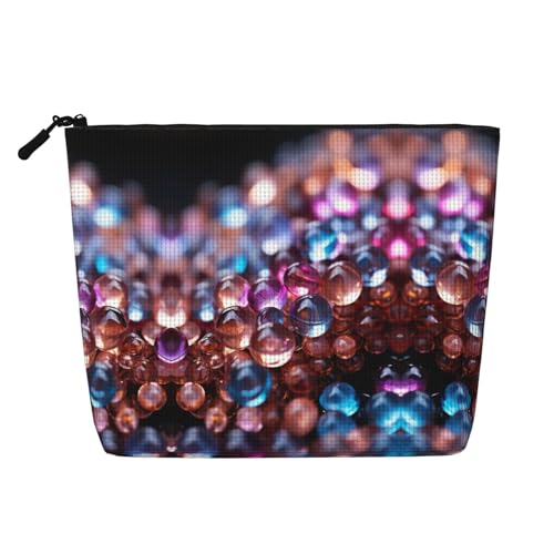Twister Polka Dots 5 Print Kulturbeutel Kosmetiktasche Große Kapazität Reise Make-up Tasche für Frauen für den täglichen Gebrauch Reisen, Schwarz , Einheitsgröße von XTYGETY