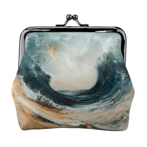 Within The Tides Print Change Purse Damen Münzgeldbörse Kleine Beutel mit Kussschloss, für Münzen, Karten, Kleinigkeiten von XTYGETY