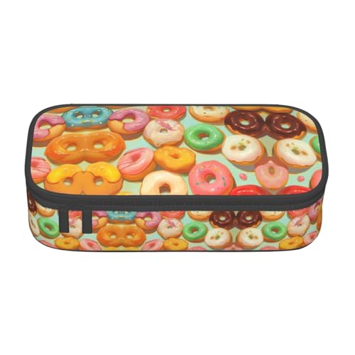 XTYGETY Donut Oxford Cloth Pencil Case Pencil Pouch Marker Box Pencil Bag Office College Pen Storage von XTYGETY