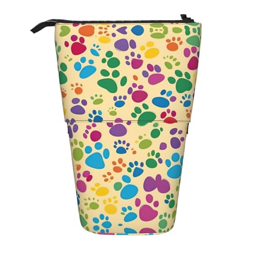 XTYGETY Pfotenabdrücke Art Oxford Tuch Stifteetui Teleskop-Federmäppchen Bleistiftbox Tasche Praktisch Vielseitig XTYGETY Pfotenabdrücke Art Oxford Tuch Stifteetui Teleskop-Federmäppchen Bleistiftbox Tasche Praktisch Vielseitig von XTYGETY