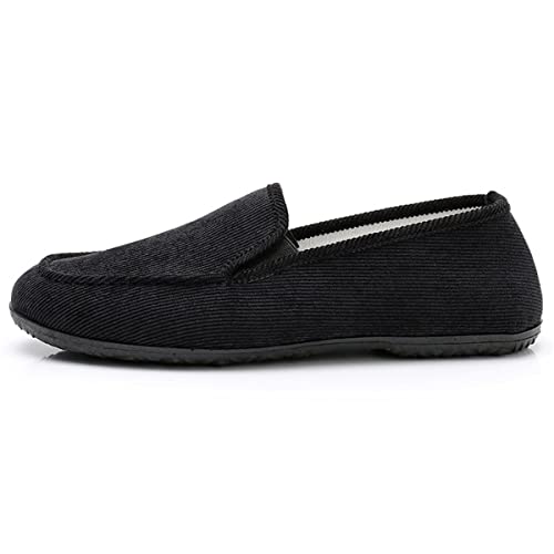 XTZLTY Kampfkunst Schuhe Chinesische Traditionelle Kung Fu Hausschuhe rutschfeste Chinesische Baumwolle Tai-Chi Kung Fu Schuhe Freizeit Wandertrainer,Schwarz,43 EU von XTZLTY