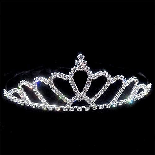 Haarnadel, Prinzessin Tiaras und Kronen, Stirnband, für Kinder, Mädchen, Liebe, Braut, Abschlussball, Krone, Hochzeit, Party, Zubehör, Haarschmuck (Größe: 3) (A 10) von XTZYGLFD