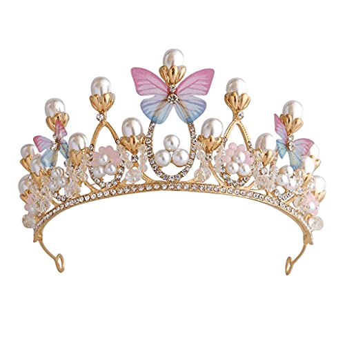 Haarnadel, Tiaras und Kronen, Haarband, Haarschmuck, Verlobung, Hochzeit, Zubehör für Brautkrone, Schmetterlingsform, feine Geschenke für Mädchen von XTZYGLFD