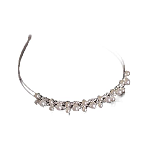 Haarnadel-Haarschmuck, Kronen-Diademe für Frauen, Perlen-Strass-Stirnband, Kronen-Haarschmuck für Frauen, Hochzeit, Haarschmuck, Braut-Haarband von XTZYGLFD