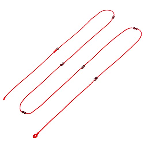 Taillenseil Taillenkette Rotes Seil Taillenkette Paarmodelle Rotes Taillenseil Einfacher und großzügiger roter Gürtel (Farbe: Rot, Größe: 84 cm) (Rot 57 cm) von XTZYGLFD