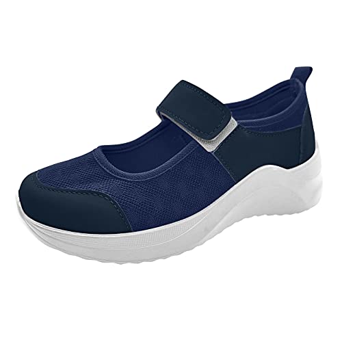 XTZYGLFD Schuhe Damen Sommersandalen Atmungsaktive Mode- und Freizeitschuhe Slip On Outdoor Frauen Casual Stiefel für Frauen Partyschuhe Damen (Blau 6 UK) von XTZYGLFD