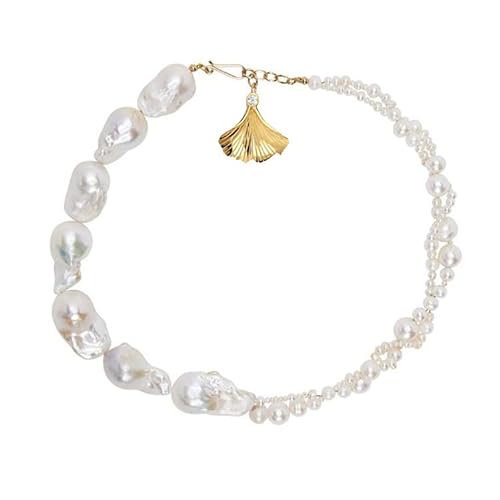 XTZYGLFD for her gestapeltes, modisch geformtes Perlen-Silberarmband, Schmuck, verstellbares Armband für Frauen (925er Silber, Einheitsgröße) von XTZYGLFD