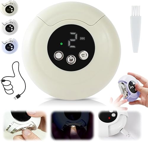 Elektrischer Nagelknipser 3-in-1 mit LED-Licht - Automatischer Nageltrimmer & Polierer 3 Geschwindigkeiten, Geräuscharm für Baby/Kinder/Erwachsene/Senioren, ManiküreSet mit Sicherheitsdesign (Beige) Elektrischer Nagelknipser 3-in-1 mit LED-Licht - Automatischer Nageltrimmer & Polierer 3 Geschwindigkeiten, Geräuscharm für Baby/Kinder/Erwachsene/Senioren, ManiküreSet mit Sicherheitsdesign (Beige) von XUANHONG-TECH