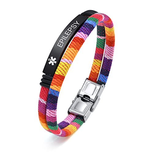 XUANPAI Notfallarmband Medizinischer ID Armband Herren: Personalisierte Gravur Notfall SOS Identifikation Alarm Armbänder fur Männer von XUANPAI