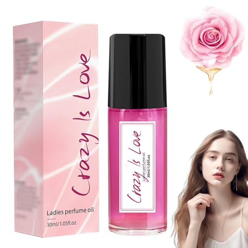 Crazy in Love Roll-On-Öl, Crazy Is Love Roll-On-Ölparfüm, Langanhaltender, Frischer Duft, Damenparfüm, Schenken Sie Ihr Ein Geschenk (30ML) von XUANXUANQZ