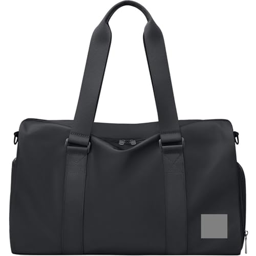 Golf Trocken-Nass-Trennung Fitnesstasche for Frauen 2023 Neue Reisetasche mit großer Kapazität for Herren Handheld-Reisegepäck for Kurze Strecken(Black) von XUCZHAI