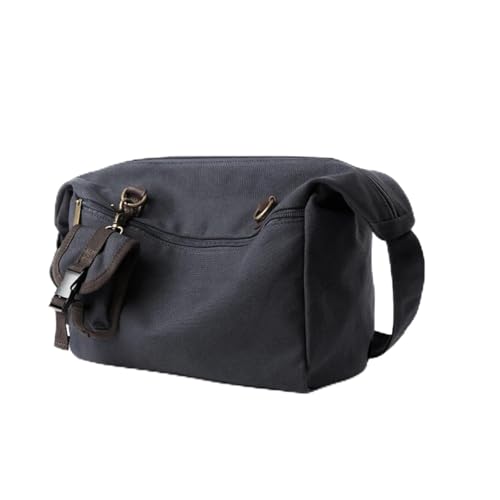 XUCZHAI Canvas Messenger Bag for Männer 14 Zoll Laptop Umhängetasche mit Reißverschluss Retro Hobo for männlich weiblich von XUCZHAI