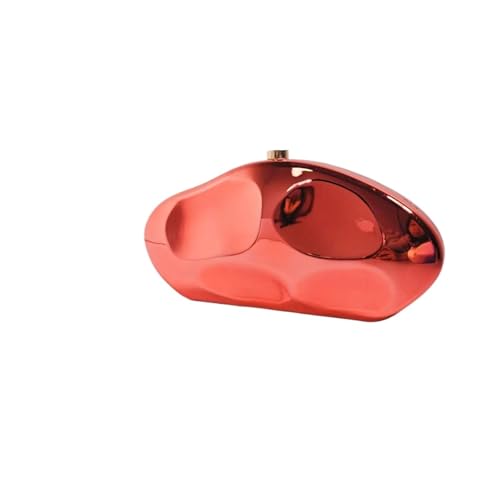 XUCZHAI Damen Muscheltasche, süße Abendtasche for Hochzeit, Party, kleine goldene Geldbörsen, Designer-Handtaschen for den Sommerstrand, Zitronenfarbe(Red) von XUCZHAI