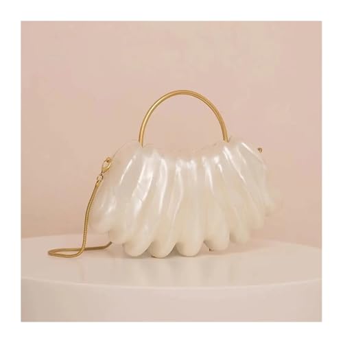 XUCZHAI Frauen Mini Perle Weiß Elfenbein Tasche Nette Abend Clutch Hochzeit Party Luxus Pro Weibliche Dame Geldbörse Und Handtasche von XUCZHAI