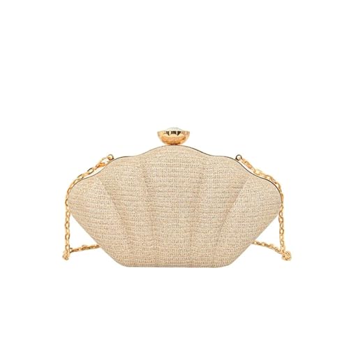 XUCZHAI Lässige Muschelform Abendbanketttasche Glitzer Strass Box Handtasche Große Kapazität Umhängetasche Damen Clutch Party(COLOR 13) von XUCZHAI