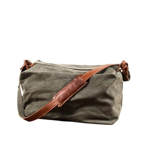 XUCZHAI Retro Umhängetasche Messenger Bag Schulter Bewegung Sporttasche Training Freizeit Reisetasche Kurz(Green) von XUCZHAI