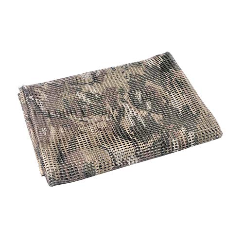 XUE Tarnnetz Netzschal zur Tarnung Tarnschal Schal Taktisch Armee militärische Schal Netting zur Jagd Airsoft Wildtierfotografie 180 x 80 cm, als Halstuch Kopftuch Kopfabdeckung Bandana von XUE