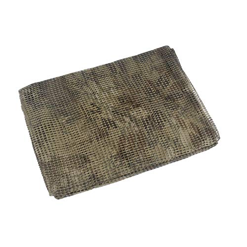 XUE Tarnnetz Netzschal zur Tarnung Tarnschal Schal Taktisch Armee militärische Schal Netting zur Jagd Airsoft Wildtierfotografie 180 x 80 cm, als Halstuch Kopftuch Kopfabdeckung Bandana von WarmHeartting