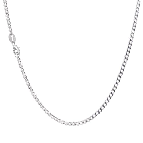 XUEBAIFU Silberkette Damen Silber 925 Halskette Panzerkette Kette Damen Herren 2mm Breite 50cm Länge XUEBAIFU Silberkette Damen Silber 925 Halskette Panzerkette Kette Damen Herren 2mm Breite 50cm Länge von XUEBAIFU