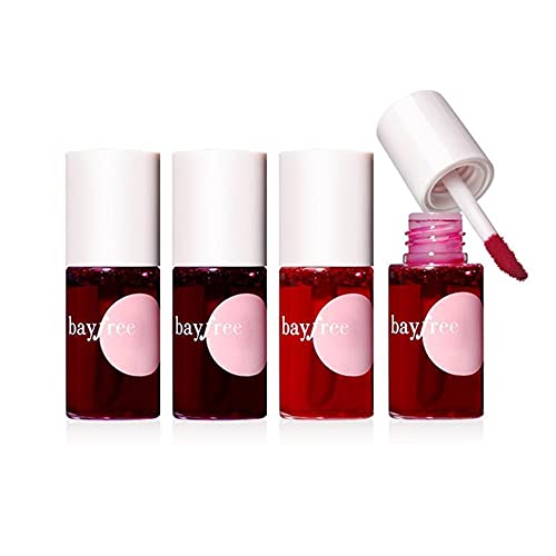 4 Stück Lip Stain Lip Glaze Samt Matt Spiegel Flüssige Lippenstifte Wasserdicht Langlebig Lipgloss Lippenstift Antihaft Tasse Wangenaugen Lippentönung Damen Make-up Kosmetik von XUEJIAN