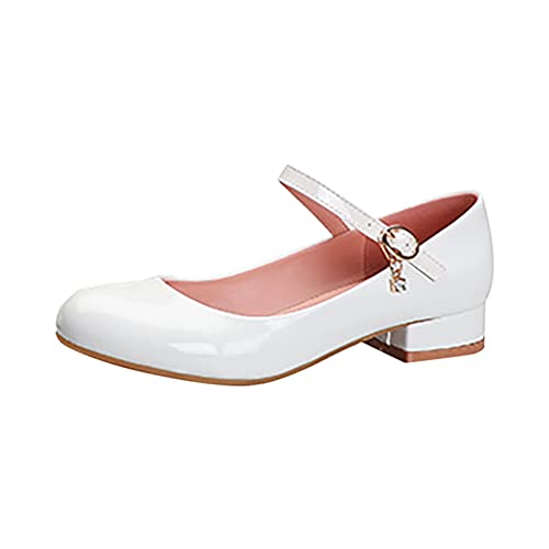 Mädchen Prinzessin Schuhe Freizeitschuhe Kinderschuhe Festlich Ballerina Schuhe Kleid Schuhe Mädchen Mary Jane Schuhe Lederschuhe Mädchen High Heel Kleid Schuhe Tanzschuhe von XUEJIANN