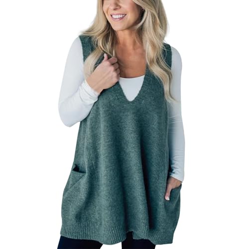 Pullunder Damen Ärmellos Lang - Pullunder Damen Oversize Wolle - Kurze Weste Plüsch Winterweste Warm Damenwesten Elegant Große Größen Weste Lang Ohne Kapuze Damenwesten Ärmellos/Übergangsjacke Pullunder Damen Ärmellos Lang - Pullunder Damen Oversize Wolle - Kurze Weste Plüsch Winterweste Warm Damenwesten Elegant Große Größen Weste Lang Ohne Kapuze Damenwesten Ärmellos/Übergangsjacke von XUEJIANN